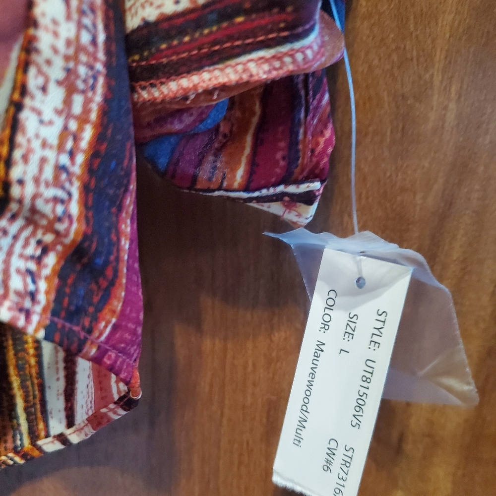 NWT - Zac & Rachel striped blouse - LARGE - Picture 5 of 7